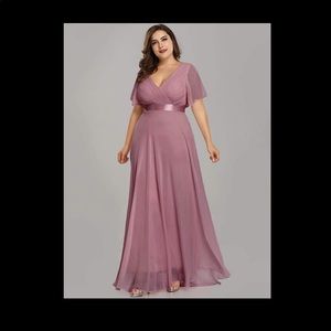 Orchid Plus Size Bridesmaids Dress